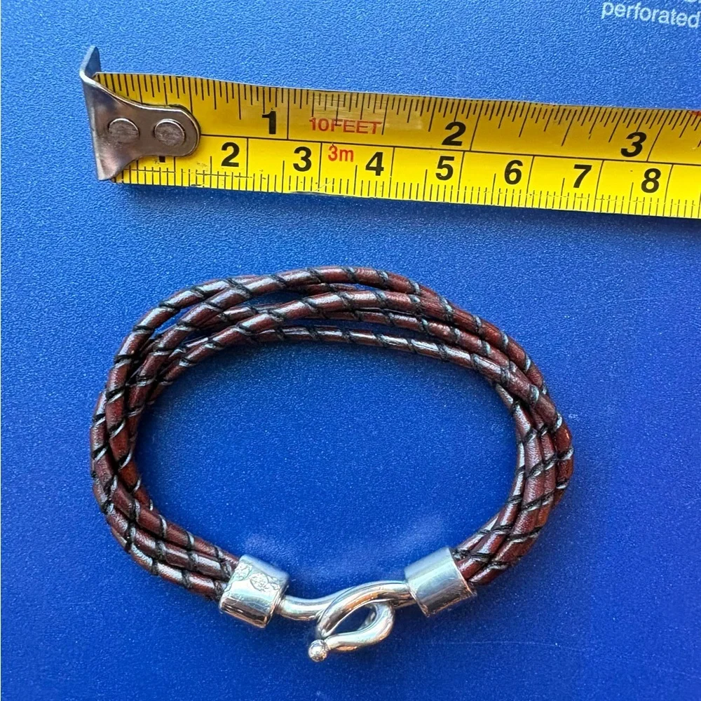 Ralph Lauren Braided Leather Bracelet - Picture 5 of 5